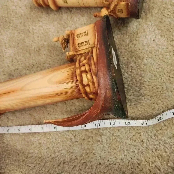 Lot Of 3 Nautical Lighthouse Faux Wood Sculptures - Picture 7 of 8